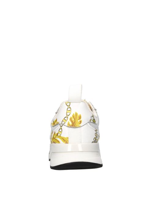 Sneakers in ecopelle e tessuto VERSACE JEANS COUTURE | 77VA3SA3 ZP341 G03BIANCO-ORO-NERO